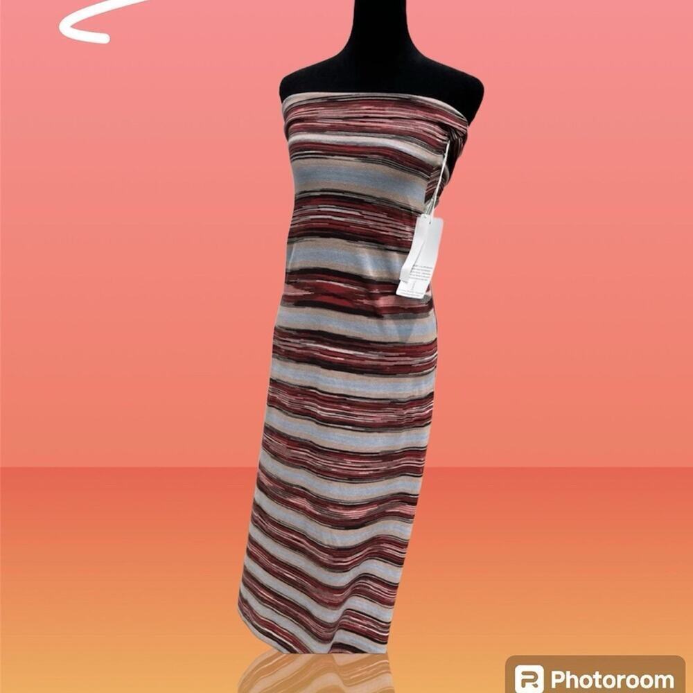 Stacia Dress size S, stripe mauve multicolor knit